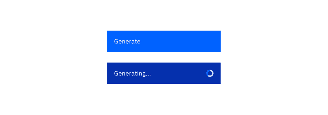 Example of a generate button